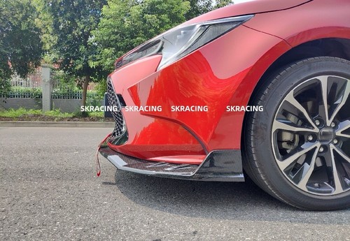 Kits de labios de parachoques delantero con aspecto de fibra de carbono ABS para Toyota Corolla LE 2020-2024 - Imagen 8 de 13