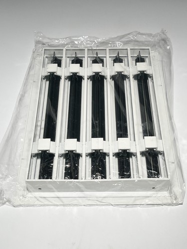 Difusor de ranura lineal estándar de ventilación de aire de aluminio blanco cubierta de ventilación de CA moderna 14x10 - Imagen 2 de 12