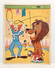 Vintage 1965 Bozo the Clown Frame-Tray Puzzle - Whitman 4516