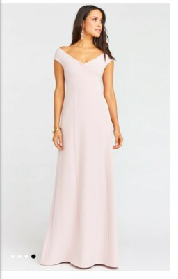 Show Me Your Mumu Zurich Knot Gown Bridesmaid Dress Vintage Rose Pink Size  Large | eBay