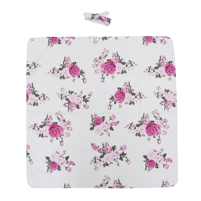 floral muslin wrap
