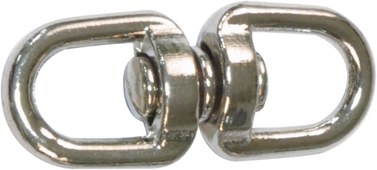 ORECA  - 1 ANELLO DOPPIO GIREVOLE CON DUE MAGLIE OVALE IN INOX 8X90 MM