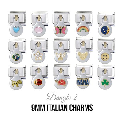 Baumeln Kreis 9mm Italienischer Charm - Passend für 9mm Klassische Italienische Bettelarmbänder
