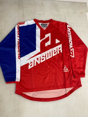 Answer Racing Syncron VOYD Jersey Red / Blue / White - Adult Medium & Youth Larg