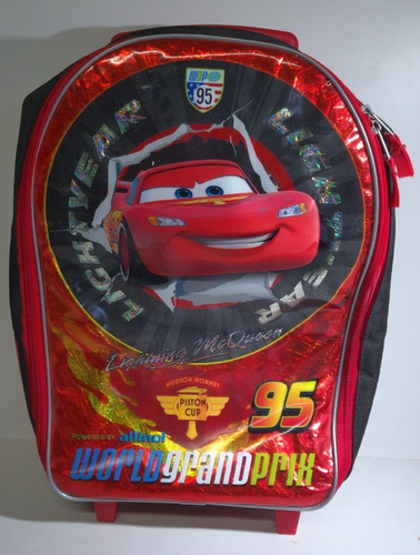 Disney Pixar CARS lightning McQueen Rolling backpack / luggage bag - 第 1/5 張圖片