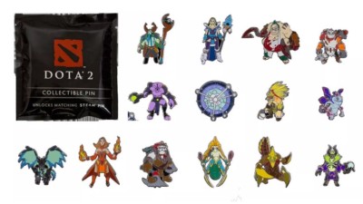 Dota 2 Pin Set of 2 Mystery Random Enamel Lapel Valve Steam