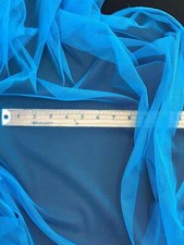 Turquoise English Mesh 4 Way Stretch Mesh 60 Inch Wide Fabric Sold by the Yard