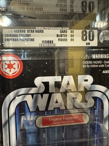Star Wars 2004 Hasbro Emperor Palpatine Executor Transmission AFA 80 NM OTC - Picture 3 of 3