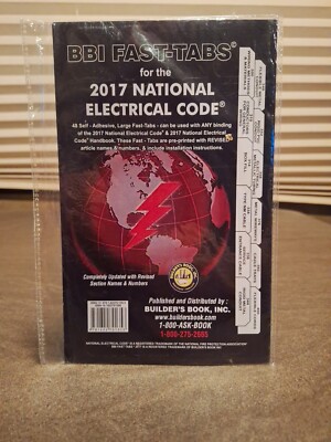 	2017 National Electrical Code NEC BBI Fast Tabs Softcover Tabs	