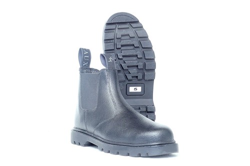 Toughall Stahlkappe Sicherheit Hof Stall Reithose Leder Erwachsene schwarz 4 - 9 - Bild 5 von 8