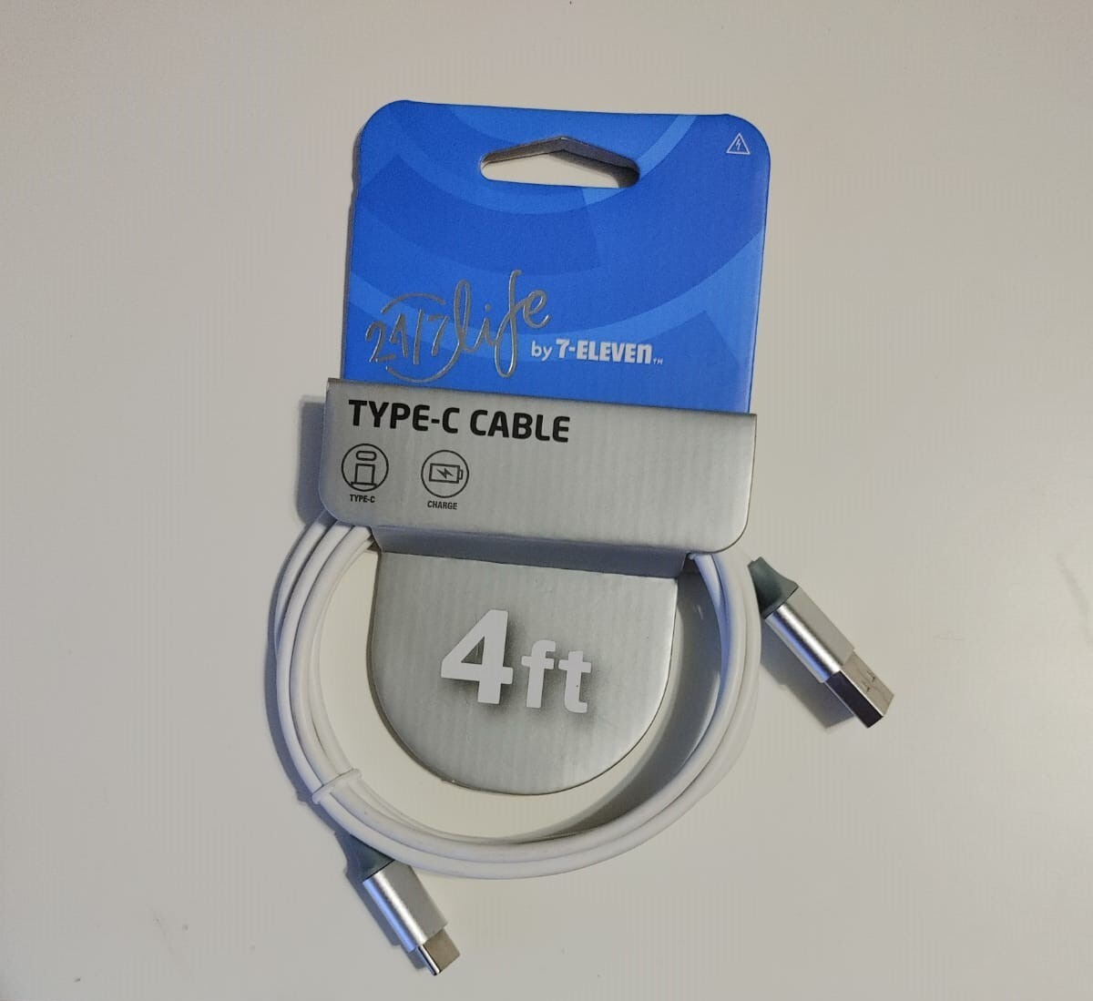 24/7Life By 7-Eleven 4ft Type-C Charge And SYNC Cable | eBay