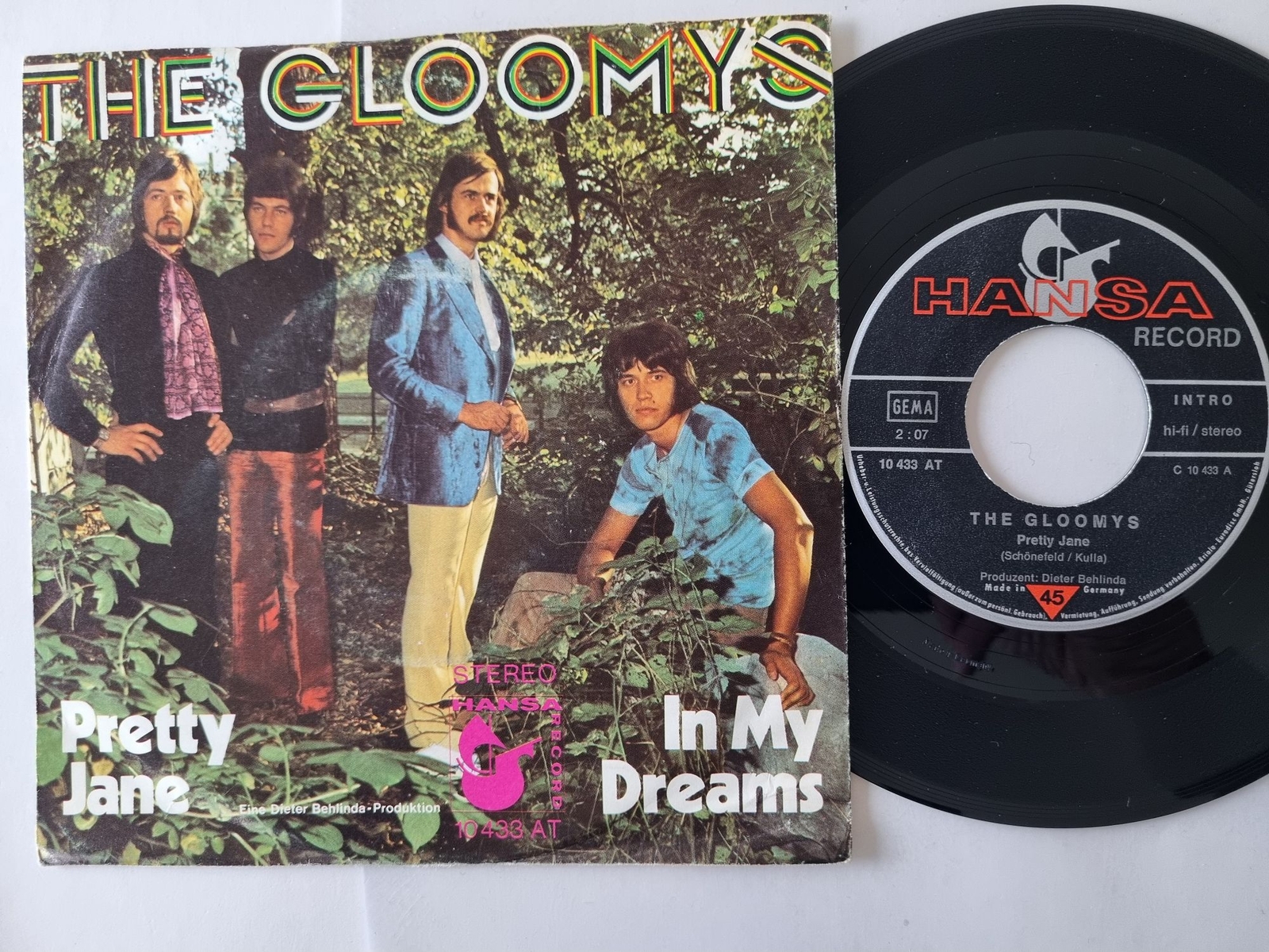 The Gloomys - Pretty Jane 7'' Vinyl Germany