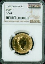 1996 CANADA LOON DOLLAR NGC SP69 2ND FINEST GRADE  MAC SPOTLESS .