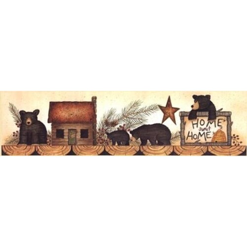 Backwoods Bears Poster Print by Linda Spivey 30x8 - Picture 1 of 1