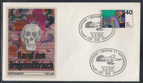 Germany Scott 1200 Folio FDC - Fight Against Drug Abuse
