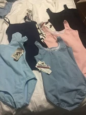 Bloch Leotard Child Size 14 Ballet Dance Short & Long sleeve tank Various Color