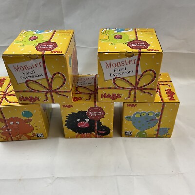 Haba Toys Monster Facial Expressions New in Box Verbal Motor Skills 1 Full Game