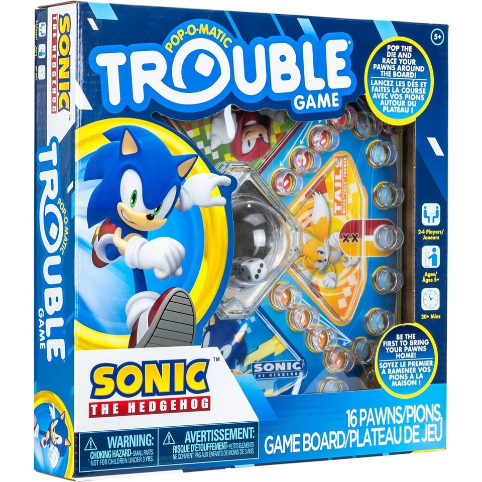 Sonic the Hedgehog Pop-O-Matic Trouble Board Game - Image 2 of 3