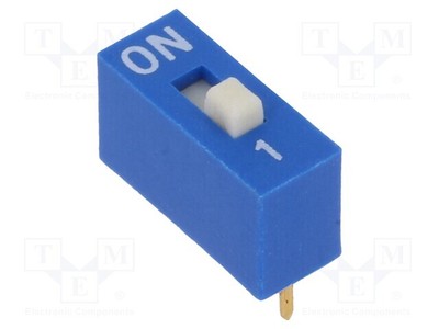  Schalter DIP- ON-OFF Anzahl Sektionen: 1 0,025A/24VDC EDG101S DIP--Sc