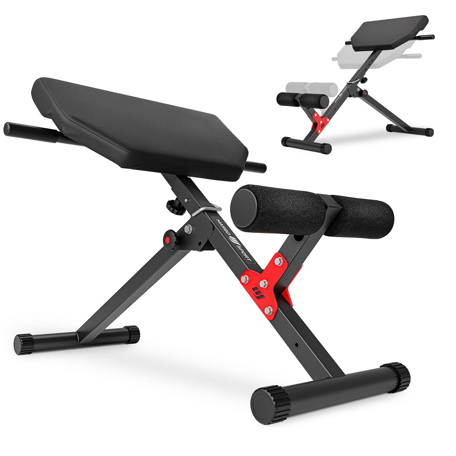 Marbo Sport Entrenador de espalda entrenador abdominales extensión MH-L116 2.0