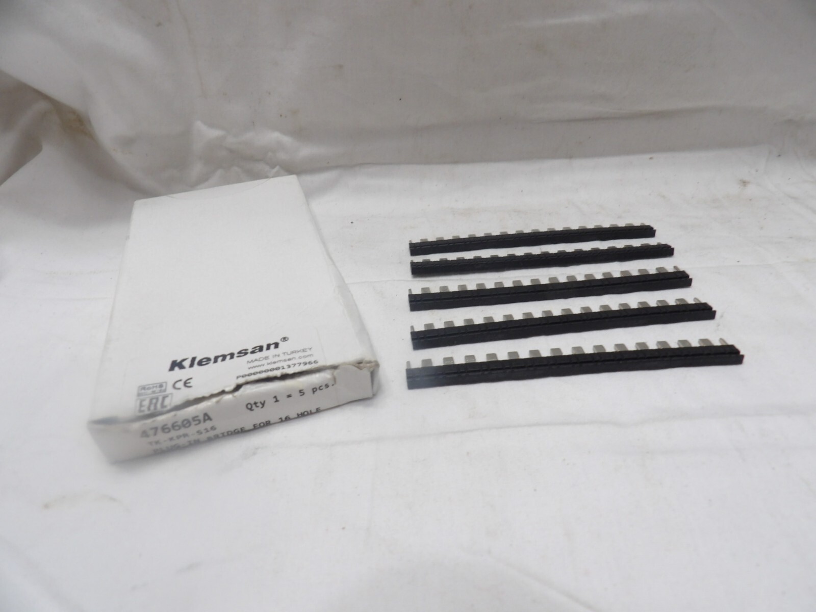 Klemsan 476605A TK-KPR-S16 Plug-In Bridge for 16 Hole (Box of 5)