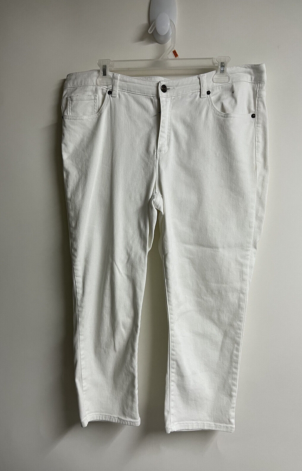 Michael Kors Cropped Skinny White Jean Size 12 wo… - image 2