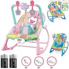 Baby Infant To Toddler Vibration Bouncer Rocker Swing Chair Soft Soothing Music