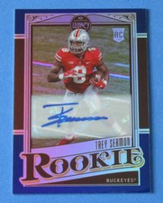 2021 Legacy Rookie Trey Sermon 49ers Buckeyes Blue 33/35 Auto
