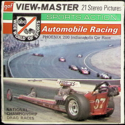 Automobile Racing Phoenix 200 Indianapolis Car Race 3d View-Master Packet SEALED