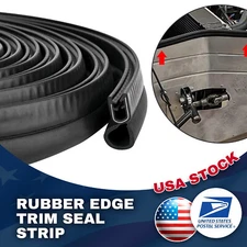 13ft Car Door Edge Trim Guard Molding Rubber Seal Strip Scratch Protector Black