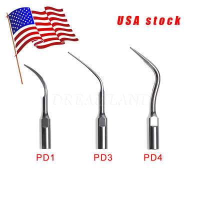 5Pcs Dental Ultrasonic Piezo Scaler Perio Tip Fit DTE SATELEC PD1 PD3 PD4
