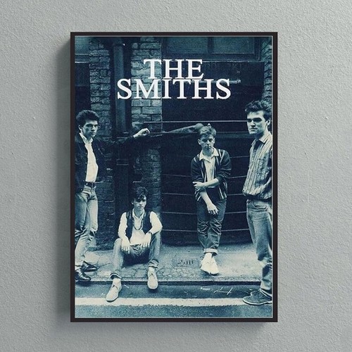 Affiche de l'album de musique vintage des années 80 groupe de rock plus fort que les bombes The Smiths affiche