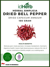 50-500 gr DRIED BELL PEPPER Capsicum Annuum ORGANIC NATURAL HERBAL HERBS