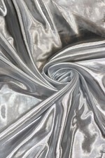 Silver Metallic Tissue Lame Fabric 60  Width Sold By The Yard
