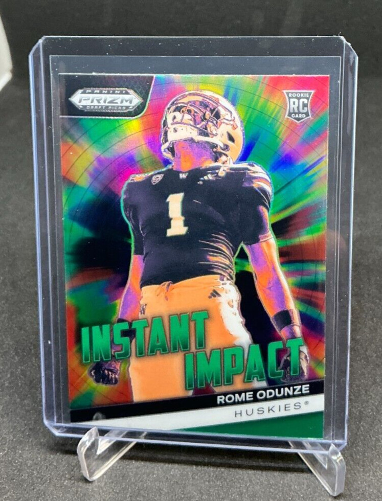 2024 Panini Prizm Draft INSTANT IMPACT GREEN Prizm ROME ODUNZE RC #F-RO