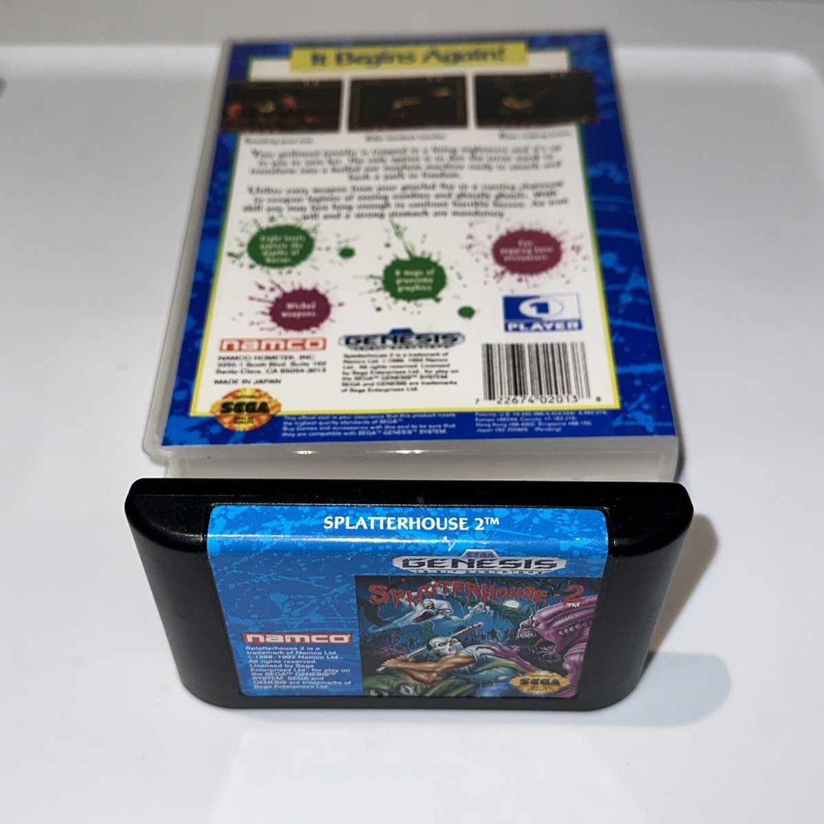 Splatterhouse 2 (Sega Genesis, 1992) Authentic Cart Tested