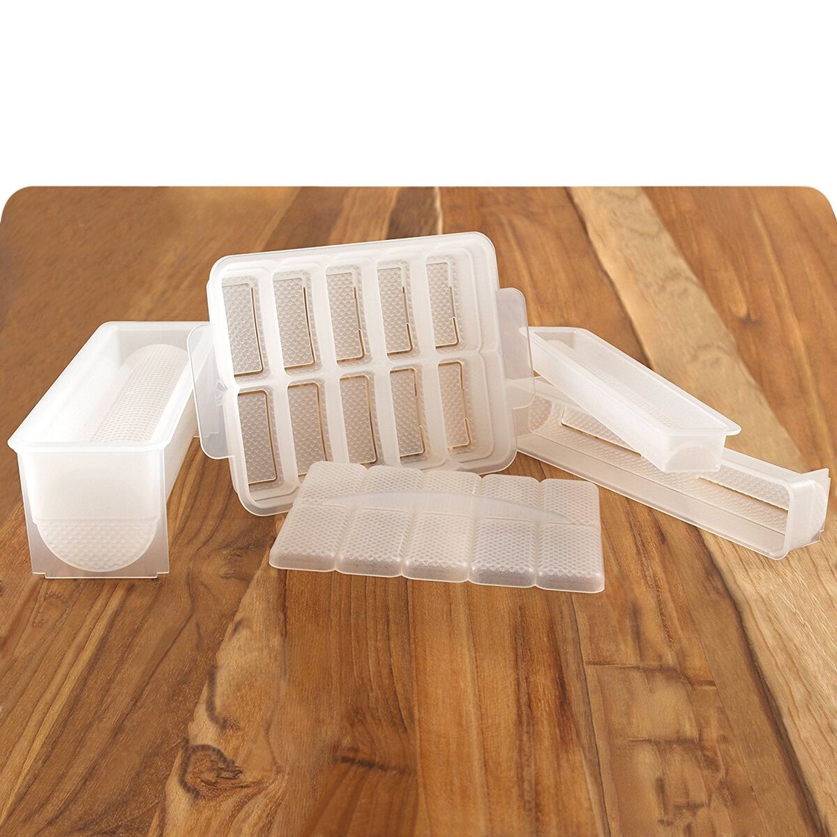 3pcs Sushi Mold Tool Set Plastic Kit For Making Nori & Sushi Rice