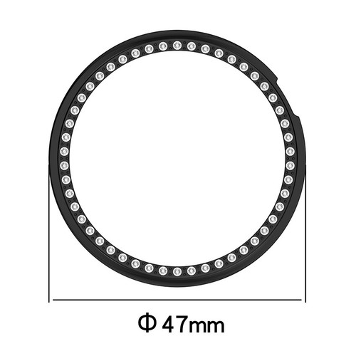 PC Case Single Row Diamond Face Cover Protective Case Bumper for Honor Watch Fit - Afbeelding 3 van 43