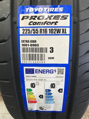 X4 225 55 18 TOYO PROXES COMFORT AMAZING CA RATED TYRES 225/55R18