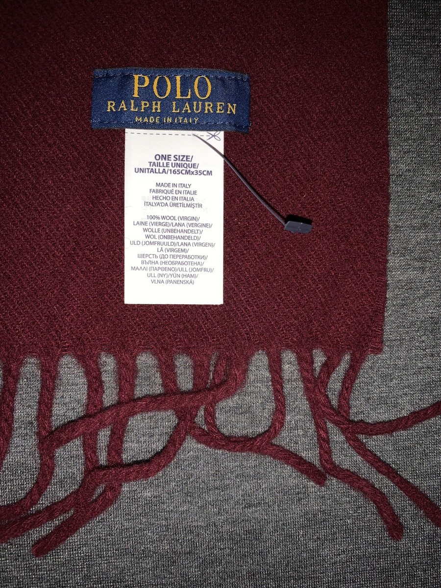 POLO　RalphLauren　Muffler　100%cashmere Vintage Ralph Lauren 100% Cashmere Scarf in Bright Orange