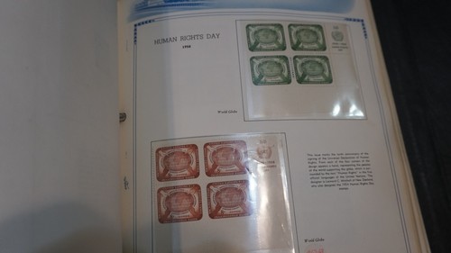 United Nations collection of Plate blocks Inscription in huge album MNH stamps - Picture 21 of 24