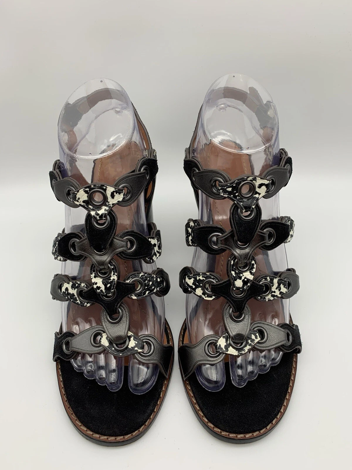 Sandali Coach donna US 6 5 Coach Links tutti in pelle tacco 3 5" stupendi!