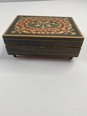 Vintage Lador Carillon Svizzero Jewelry Music Box Plays 