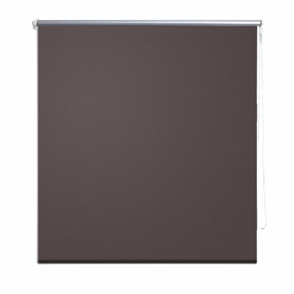Store enrouleur marron occultant 120x175 cm pour fenêtre de chambre