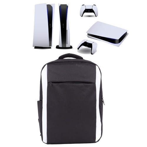 Sac à Dos de Voyage pour Console PS5 Accessoires Sac de Rangement de Protecti... - Afbeelding 2 van 9