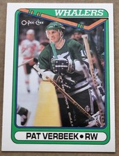 1990-91 O-Pee-Chee Pat Verbeek Hartford Whalers #112