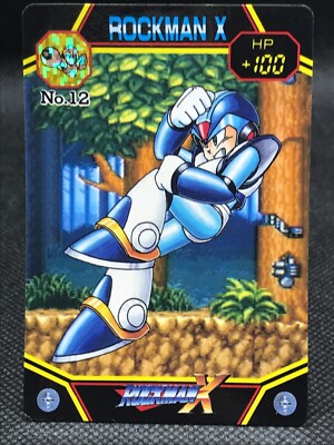 MEGA MAN X CARD DASS TCG CAPCOM BANDAI 1994 JAPAN Vintage Rare No.12 F/Sb