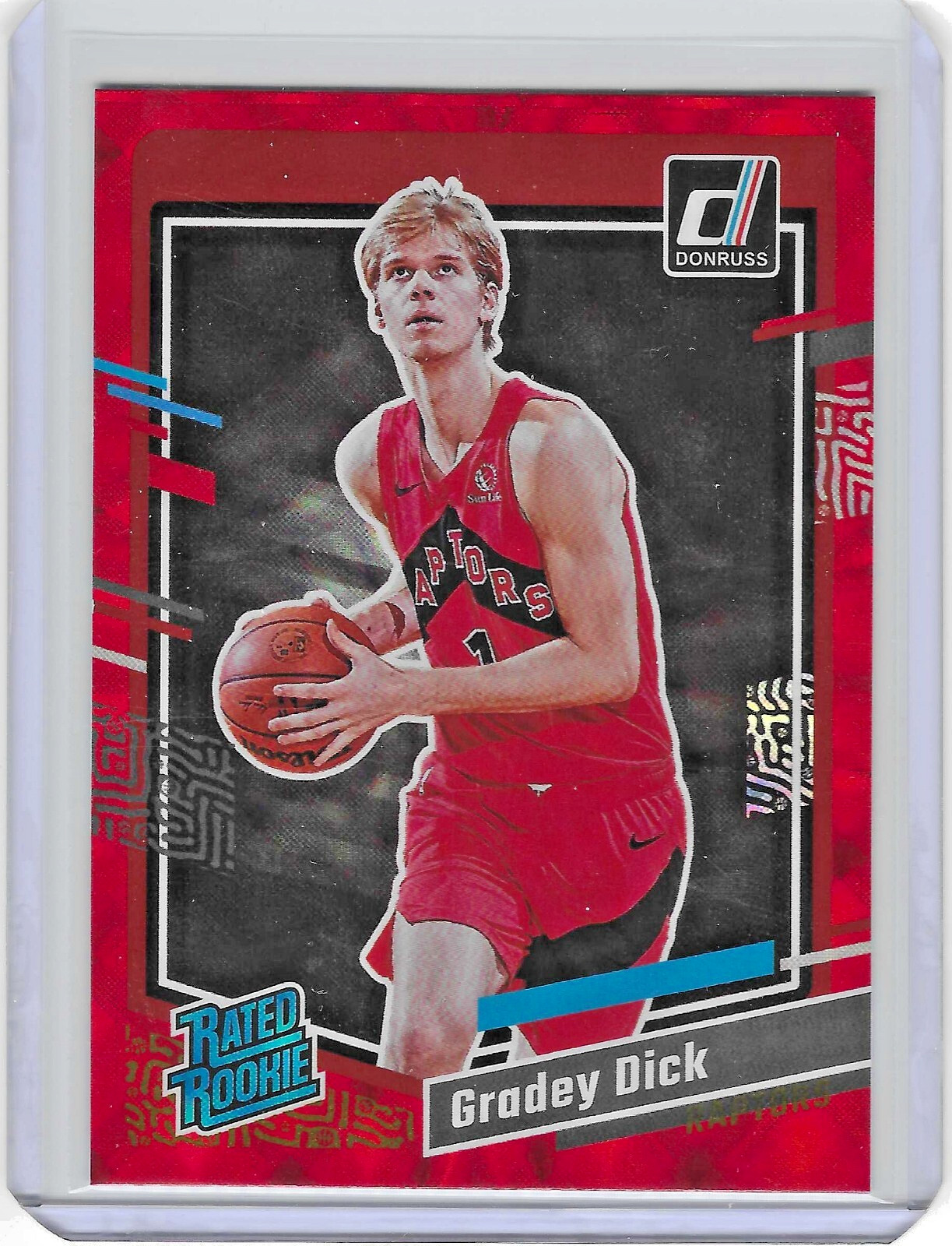 2023-24 Donruss International Red GRADEY DICK RC #247 Toronto Raptors