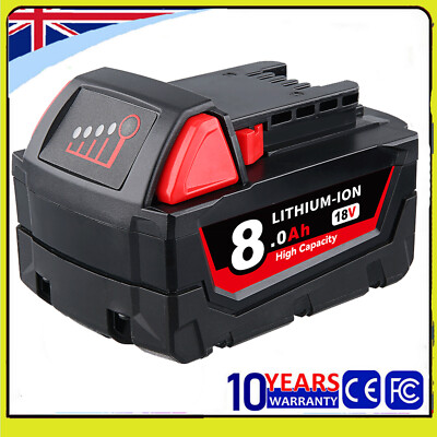 18V High Capacity Li-ion Battery For Milwaukee M18 B6 48