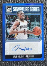 🔥JRUE HOLIDAY 2018 OPTIC SS BLUE REFRACTOR AUTOGRAPH #’d  /25!🔥CELTICS!